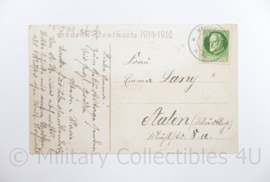 WO1 Duitse Postkarte Gedenkpostkarte 1914-1916   - 13,5 x 9 cm - origineel