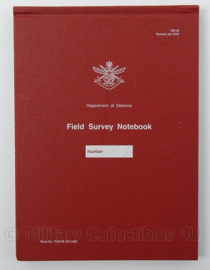 Boek Australisch Field Survey Notebook - Department of Defence 2002- afmeting 21,5 x 15,5 cm - origineel