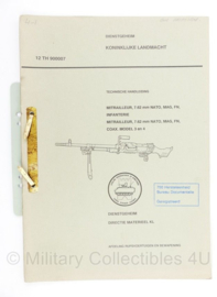 Technische Handleiding 1991 Mitrailleur 7.62mm Nato MAG FN Coax  - A4 formaat  - origineel