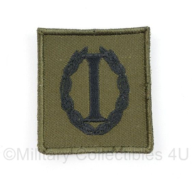 Defensie GVT Informatica borstembleem - met klittenband - 5 x 5 cm - origineel
