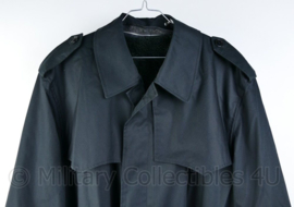 KMAR Koninklijke Marechaussee zwarte lange mantel met voering - maat 51 uit 2002 - origineel