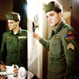 Elvis Presley emblemen set - Sergeant - 3rd Armoured Division