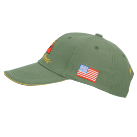 Baseball cap WWII 2nd Armored Division - Hell on Wheels - GROEN