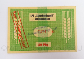 Duits LPG DDR Scherkondequell Sachsenhausen - 50 Pfg - origineel
