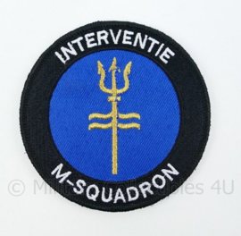 Korps Mariniers NLMARSOF Interventie M-Squadron embleem - met klittenband - diameter 9 cm