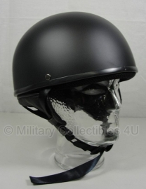 Vintage brommer helm Pothelm - zwart