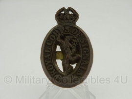 Royal Corps of Signals cap badge  - plastic 1943 uitvoering - met stempels - origineel WO2 Brits