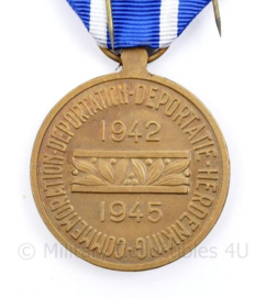 Belgische Commemoration Deportation Deportatie Herdenking 1942 1945 medaille in doosje - 9 x 4 cm - origineel