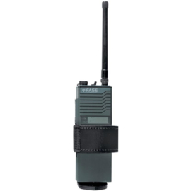 Politie Security Kmar Safariland 763 US koppel universal portable radio holder  - 11 x 3 x 13 cm - origineel