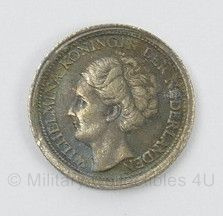 Nederlandse 10 cents Tien cent munt Wilhelmina Koningin der Nederlanden 1944 - replica
