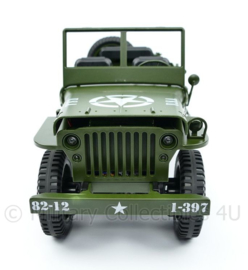 Willys MB WO2 jeep model 1:10 - op afstand bestuurbaar en met verlichting!