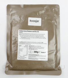 Defensie Koosjer rantsoen zak Chicken Curry Potatoes and Rice - 300 gram BBE jan 2025