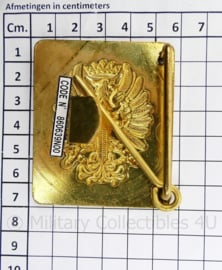 Spaanse leger gouden koppelslot - 5,6 x 6 cm - origineel