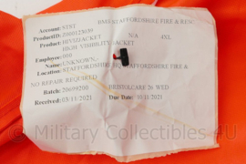Staffordshire Fire & Rescue Operations Manager high visibility jacket met reflectiestrips - maat 4XL - nieuw - origineel