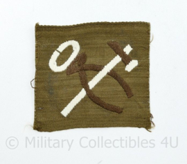 WW2 British Army REME trade patch badge Mechanic Artificer  - 7 x 6,5 cm - origineel