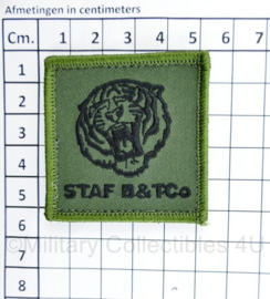 Nederlands leger borst embleem  Staf B&TCo Staf Bevoorrading & Transport- met klittenband - 5 x 5 cm - origineel