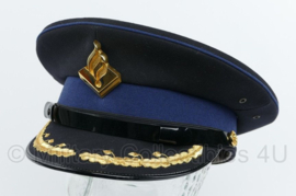 Nederlandse Politie platte pet met insigne - rang Commissaris - maat 59,5 - NIEUW - origineel