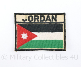 Jordaanse leger embleem met tekst achterop van een Veteraan - 7 x 5 cm  - origineel