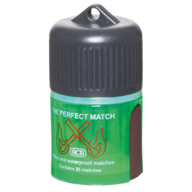 BCB Matches waterproof in waterproof container - per 25 lucifers
