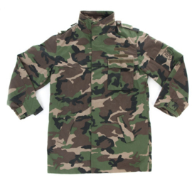 Leger woodland camo parka M97 model - gebruikt - maat 47 tm. 56 - origineel