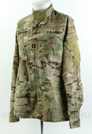 US Army Multicam BDU Field Jacket met Captain rank en insignes  - maat medium-regular - gedragen - origineel