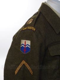 MVO uniform jas "2de genie troepen/pontonniers" - rang "Sergeant/Wachtmeester" - maat 51 - origineel