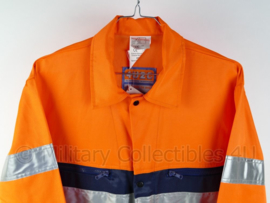 Nieuwe blauw/oranje werk overall  - merk  4u2C - maat 52 - nieuw met kaartje eraan! - origineel