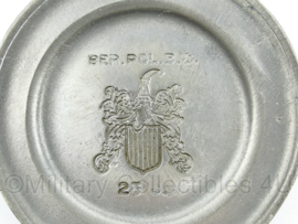 metalen wandbord van de bereden Politie 3P 25 jaar - diameter 10 cm - origineel