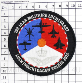 Klu Luchtmacht embleem Luchtmachtdagen Volkel 2013 100 jaar Militaire Luchtvaart - met klittenband - origineel