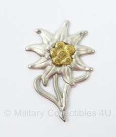 Duitse WO II Edelweiss pet insigne goud - replica 1944