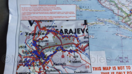 Bosnia and Herzegovina EUFOR Minefield Map 2011 - 79 x 61 cm -origineel