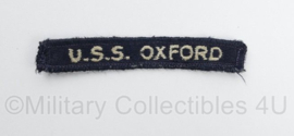 USN US Navy USS Oxford shoulder title - 9 x 2 cm - origineel