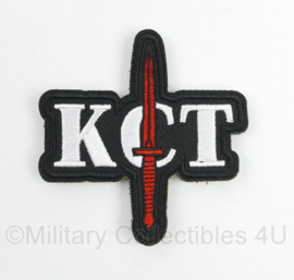KCT Korps Commandotroepen embleem met klittenband - 7,5 x 7 cm - onofficieel model