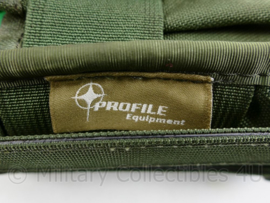 Defensie en Korps Mariniers GROENE Profile Equipment MOLLE M4 C7 magazijntas - gebruikt - 20 x 8,5 x 5 cm - origineel