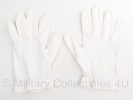 KL Nederlandse leger parade handschoenen wit - licht gebruikt - maat 10 - origineel