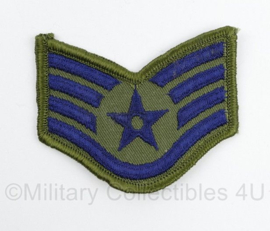 USAF US AirForce Staff Sergeant mouwembleem ENKEL - 7 x 6 cm - origineel