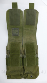 Blackhawk MOLLE Double Mag pouch voor M4, C7 en C8 groen - 16 x 4 x 21,5 cm - gebruikt - origineel