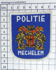 Belgisch politie Embleem Politie Mechelen - 8 x 7 cm - origineel