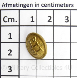 PTT Knoop - goudkleurig - doorsnede 1,6 cm - per stuk - origineel