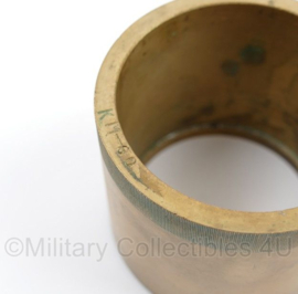 WO2 Britse cockpit instrum glas fix ring KM 60mm MG messing - origineel