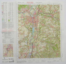 KL Nederlandse leger Topografische kaart 69 West Maastricht 1:50 000 - 60 x 57 cm - origineel