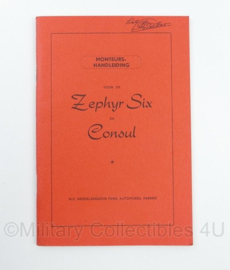 Nederlands handboek Monteurshandleiding voor de Zephyr Six en Consul - origineel