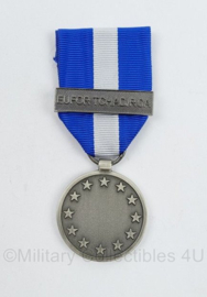 EU ESDP medal with clasp EUFOR TCHAD RCA - 9 x 4 cm -  origineel