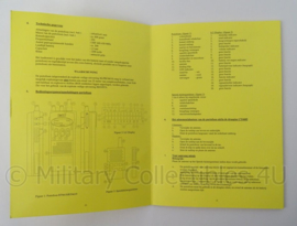 KL Landmacht Instructiekaart Radioinstallatie PRC6618 en PR6619 - IK005100 - afmeting 21 x 15 cm - origineel