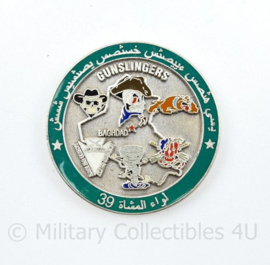 Zeldzame coin US Taskforce gunslinger 153rd Infantry Regiment Operation Iraqi Freedom II  - diameter 4 cm - origineel