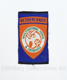 Defensie en Kmar VN Verenigde Naties Sinaï missie embleem Netherlands - 9 x 2 cm - origineel