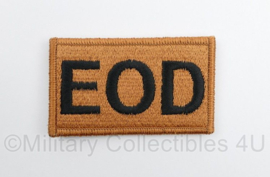 EOD Explosieven Opruimingsdienst Defensie embleem COYOTE TAN - met klittenband - 8,5 x 5 cm