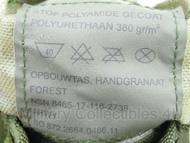 KL Nederlandse leger en Korps Mariniers opbouwtas Handgranaat Forest camo - gebruikt - origineel