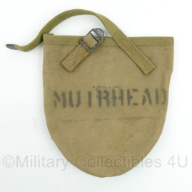 WO2 US Army T schephoes origineel Miller Hermer INC 1943 - met naam soldaat Muirhead - 19 x 2 x 20 cm - origineel