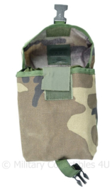 Korps Mariniers MOLLE opbouwtas algemeen middel Forest Woodland camo - licht gebruikt - 19 x 10 x 14 cm - origineel